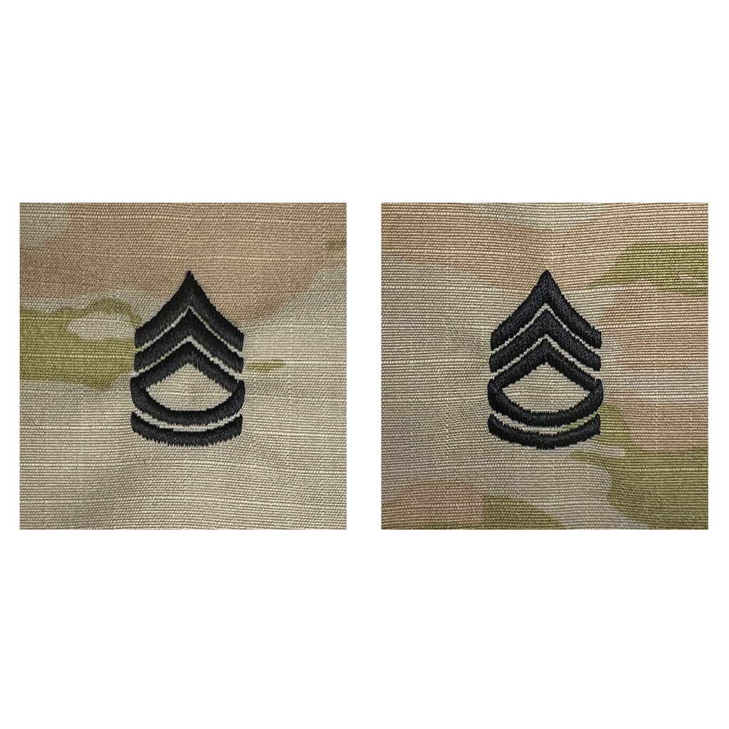 Army Embroidered OCP Sew on Rank Insignia: Sergeant First Class