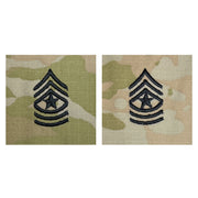 Army Embroidered OCP Sew on Rank Insignia: Sergeant Major