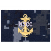 USNSCC - CPO Collar Device on Blue Digital Embroidery