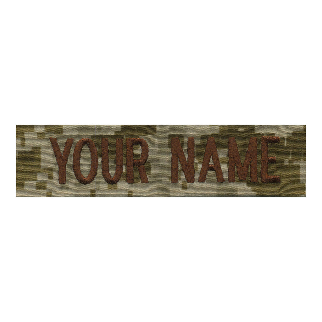 Navy Name Tape: Embroidered on Desert Digital – Vanguard Industries