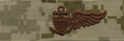 Navy Embroidered Badge: Balloon Pilot - Desert Digital