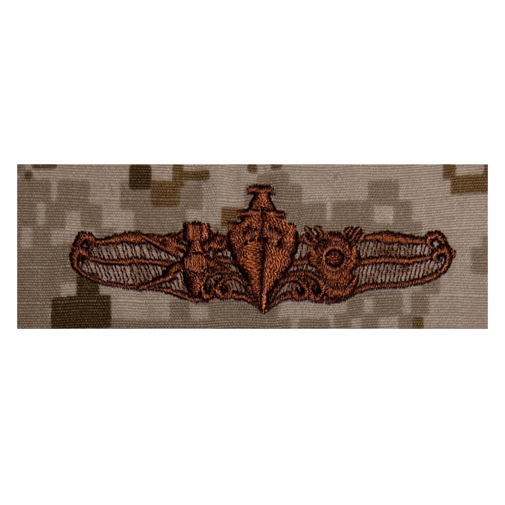 Navy Embroidered Badge: Special Operations Officer - Desert Digital