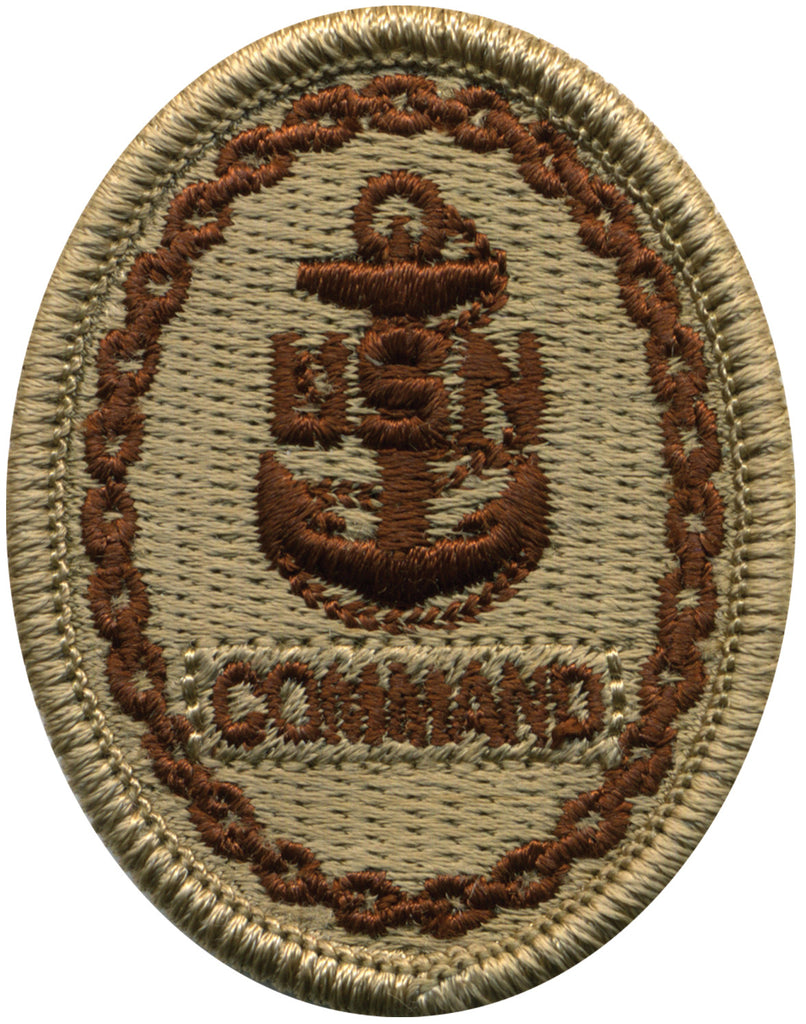 Navy Embroidered Badge: Command E-7 - Desert Digital