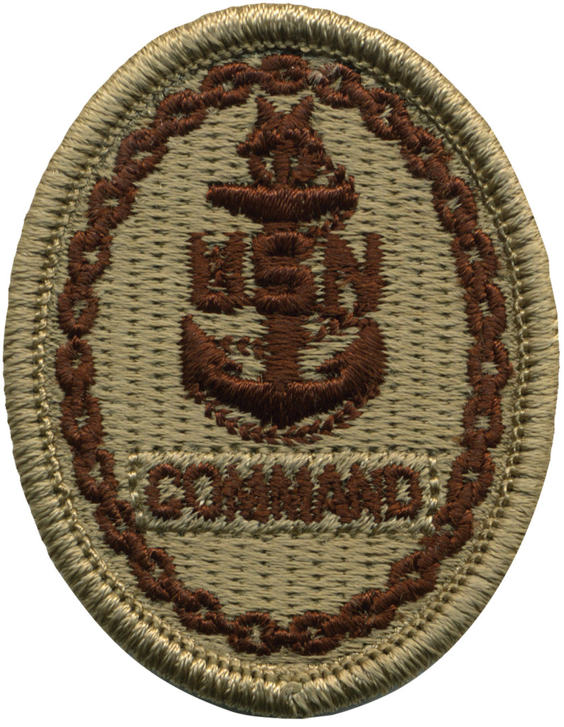 Navy Embroidered Badge: Command E-8 - Desert Digital