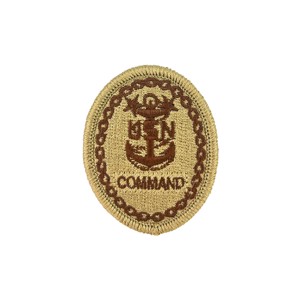 Navy Embroidered Badge: Command E-9 - Desert Digital