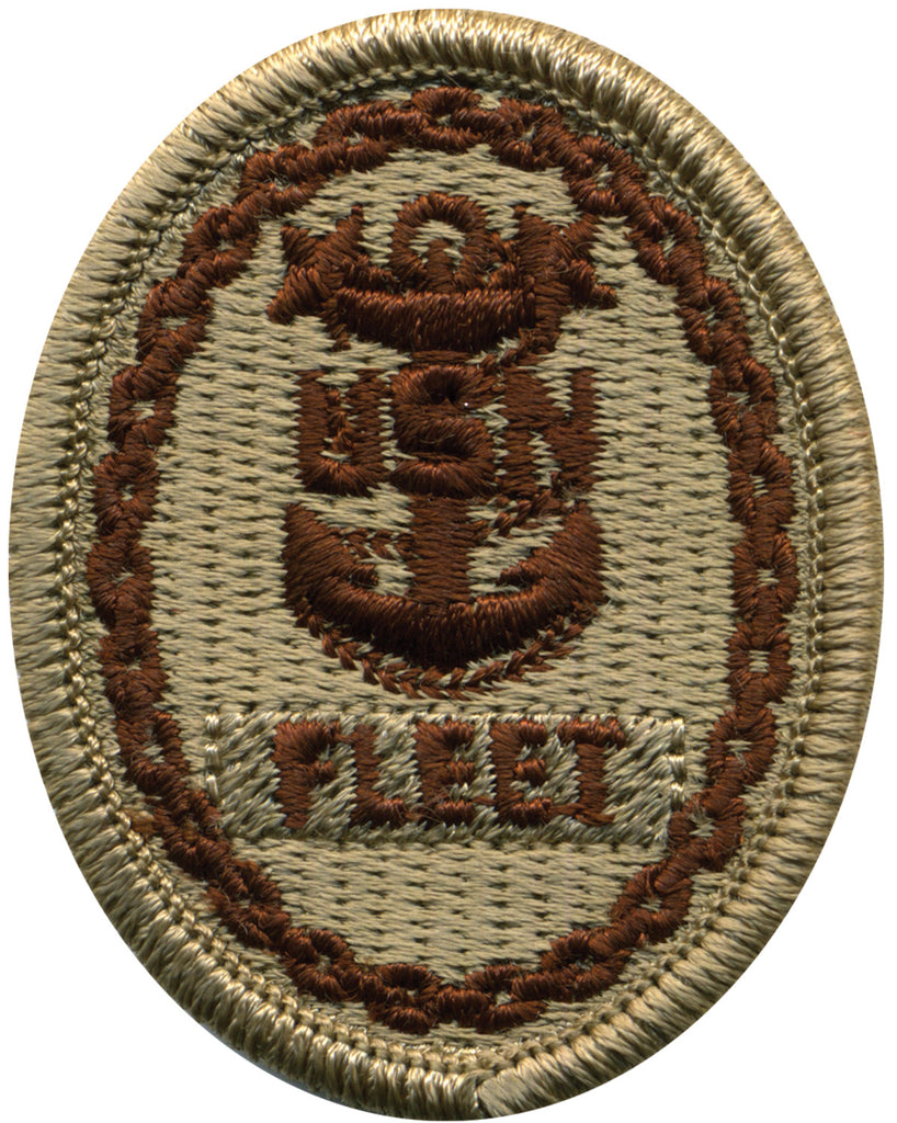 Navy Embroidered Badge: Fleet E-9 - Desert Digital
