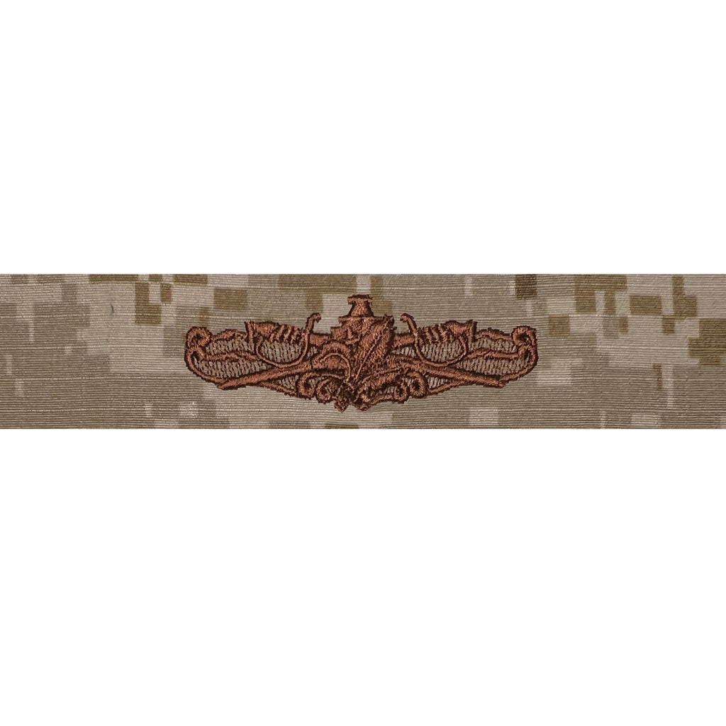 Navy Embroidered Badge: Surface Warfare Supply - Desert Digital