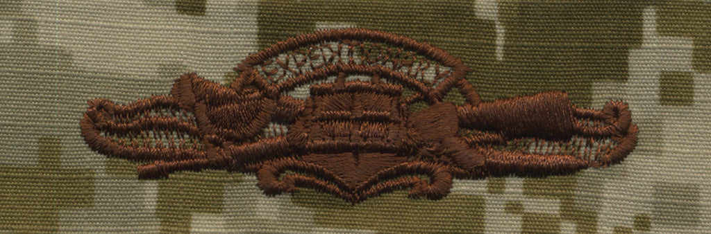 Navy Embroidered Badge: Expeditionary Warfare - Desert Digital
