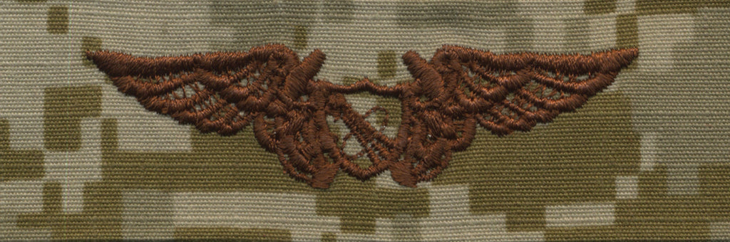 Navy Embroidered Badge: N.F.O. Astronaut - Desert Digital