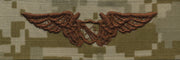 Navy Embroidered Badge: N.F.O. Astronaut - Desert Digital