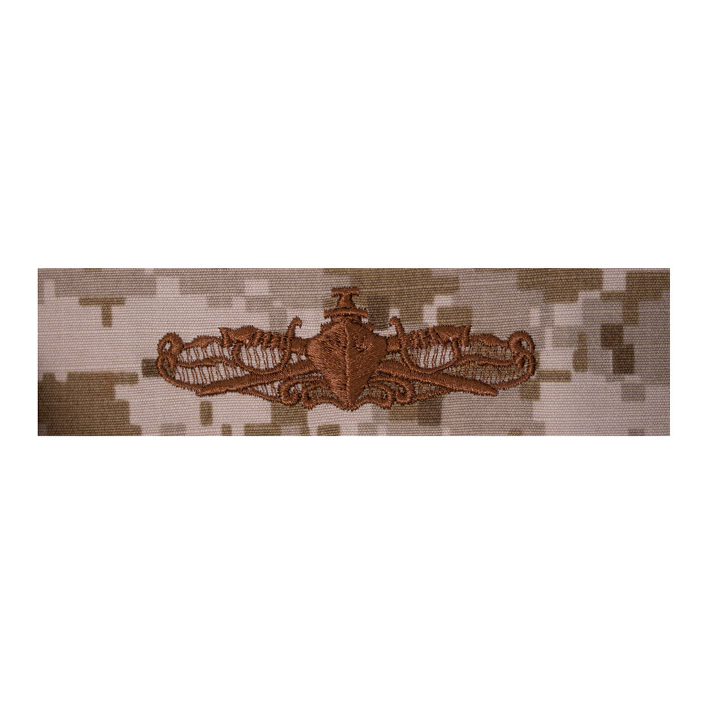 Navy Embroidered Badge: Surface Warfare Officer - Desert Digital