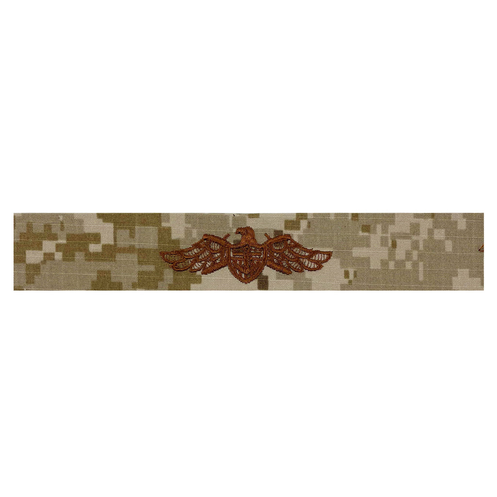 Navy Embroidered Badge: Strategic Sealift - Desert Digital