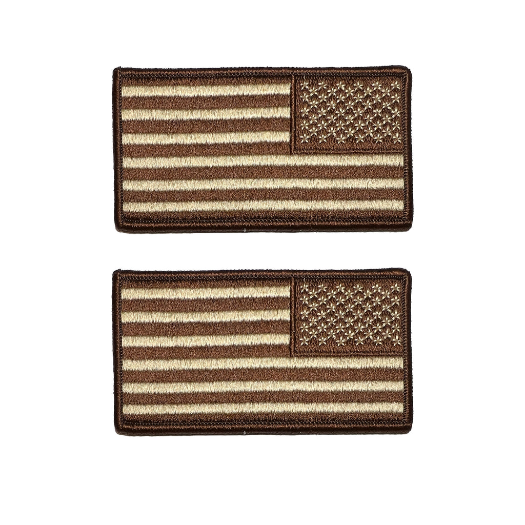 Flag Patch: U.S. Flag Reverse Field - Embroidered Desert Digital NWUII