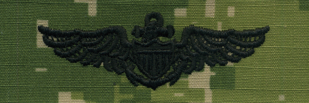 Navy Embroidered Badge: Aviator - Woodland Digital NWUIII