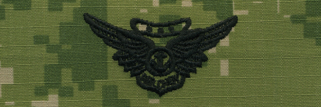 Navy Embroidered Badge: Combat Aircrew - Woodland Digital NWUIII