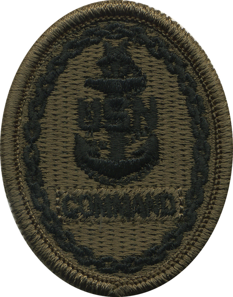Navy Embroidered Badge: Command E-8 - Woodland Digital