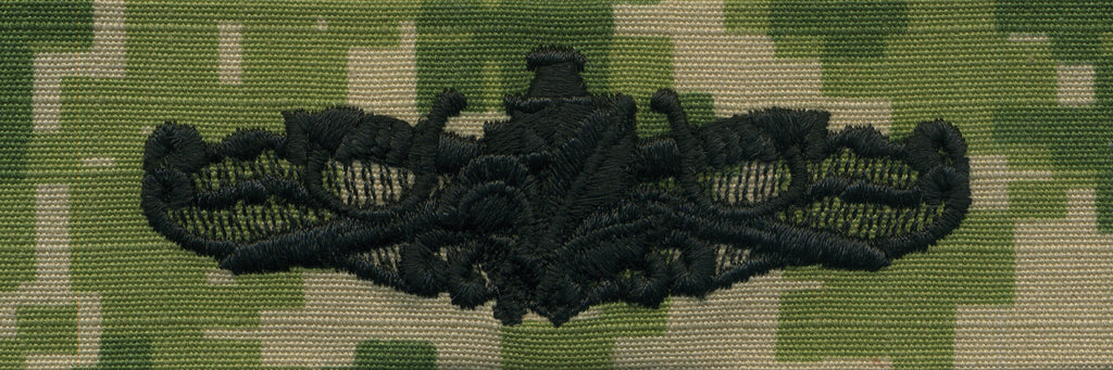 Navy Embroidered Badge: Surface Warfare Supply - Woodland Digital