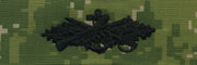 Navy Embroidered Badge: Seabee Combat Warfare - Woodland Digital