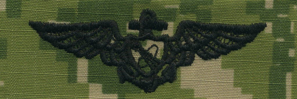 Navy Embroidered Badge: Astronaut - Woodland Digital NWUIII