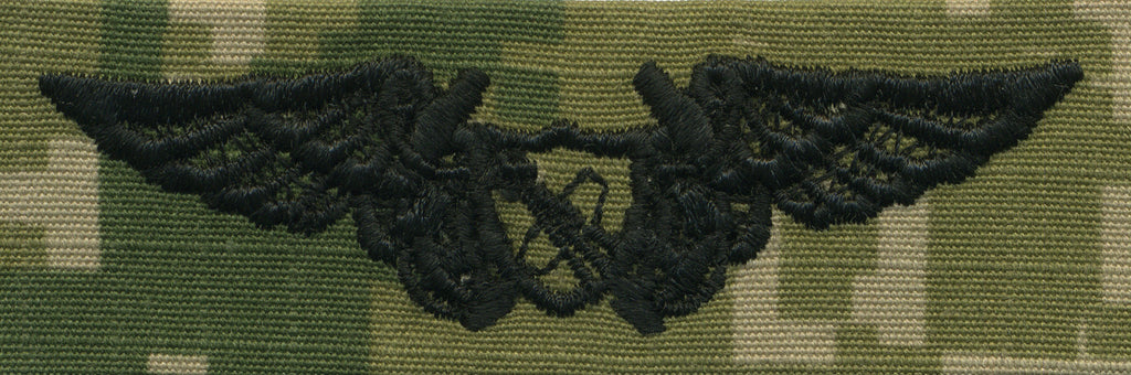 Navy Embroidered Badge: N.F.O. Astronaut - Woodland Digital