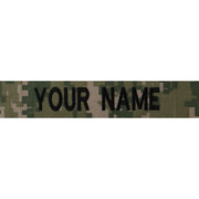 Navy Name Tape: Embroidered on Woodland Digital (Type III)