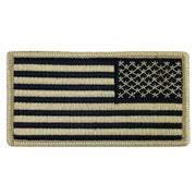 Flag Patch Khaki: Reverse U.S. Flag - Embroidered 2 Piece Organizational Clothing (2POC)