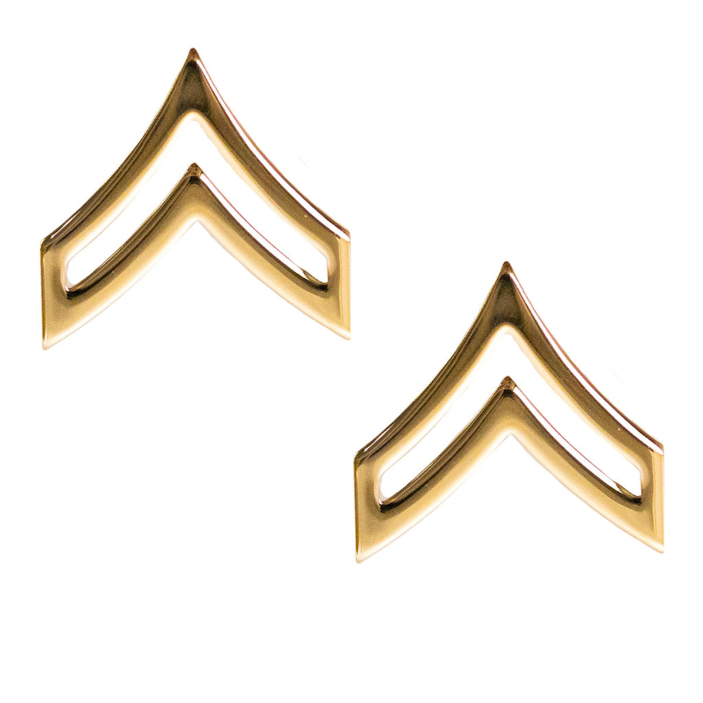 Army Chevron: Sergeant First Class - 22k gold plated