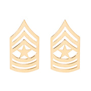 Army Chevron: Sergeant Major - 22k gold plated
