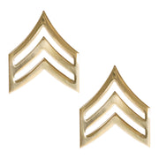 Army Chevron: Sergeant - Brass metal