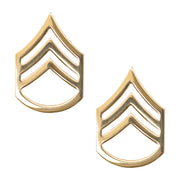 Army Chevron: Staff Sergeant- Brass metal