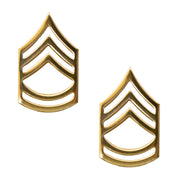 Army Chevron: Sergeant First Class - Brass metal