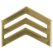 Army ROTC Chevron: Sergeant - brass