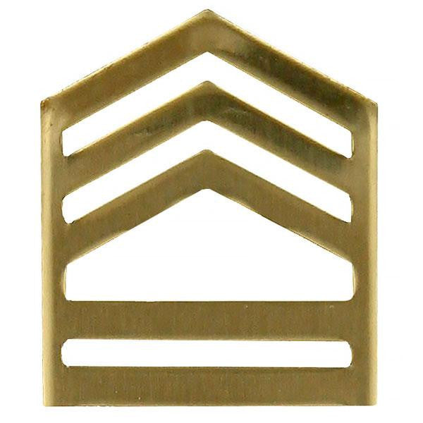 Army ROTC Chevron: Sergeant First Class - brass