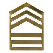 Army ROTC Chevron: Master Sergeant - brass
