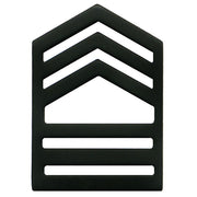 Army ROTC Chevron: Master Sergeant Senior Division - black metal