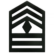 Army ROTC Chevron: First Sergeant Senior Division - black metal