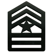 Army ROTC Chevron: Sergeant Major Senior Division - black metal