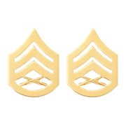 Marine Corps Chevron: Staff Sergeant - satin gold
