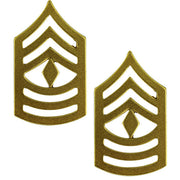 Marine Corps Chevron: First Sergeant - satin gold