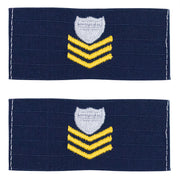 Coast Guard Embroidered Collar Device: E6 Petty Officer - Ripstop fabric