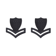Coast Guard Collar Device: E5 Petty Officer - black metal