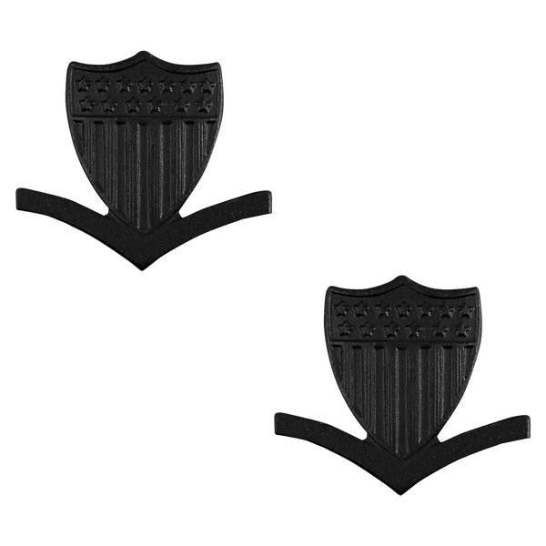 Coast Guard Collar Device: E4 Petty Officer - black metal