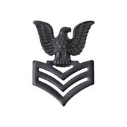 Marine Corps Collar Device: E6 Petty Officer - black metal