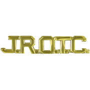 Army Junior ROTC Collar Device - JROTC Cut Out Letters - 22k gold