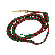 Army Fourragere (Lanyard): French WWII - green and red with 22K tip