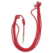 Army Shoulder Cord: 2720 Scarlet Red with Brass Tip
