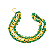 Army Shoulder Cord: 2723 Interwoven Kelly Green and Lite Gold