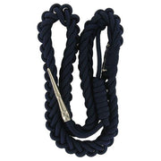 Air Force Honor Guard Cord: Navy Blue Loop with Silver Tip