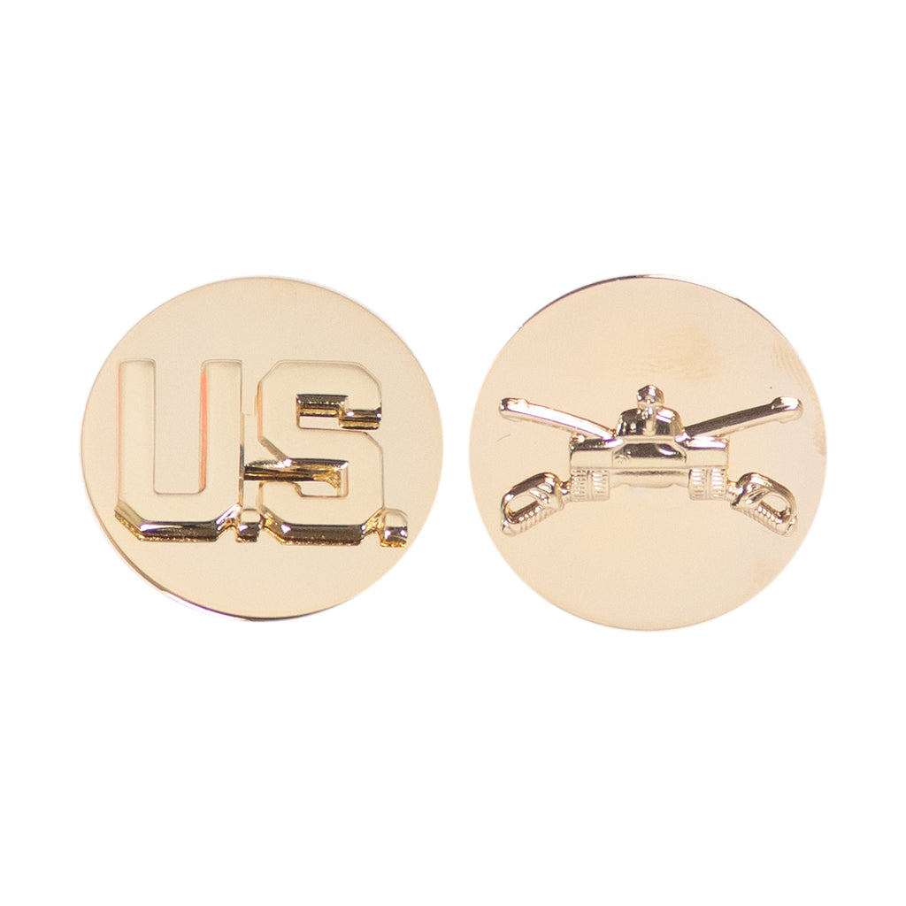 Army Enlisted Branch of Service Collar Device: U.S. and Armor