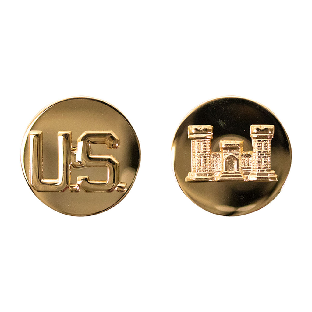 Army Enlisted Branch of Service Collar Device: U.S. and Engineer